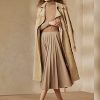 Faldas de franela elástica Witley de Ralph Lauren en beige para mujer Faldas de franela elástica Witley de Ralph Lauren en beige para mujer