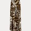 Faldas de gasa de lino con estampado de cebra Liliosa de Ralph Lauren para mujer en marrón Faldas de gasa de lino con estampado de cebra Liliosa de Ralph Lauren para mujer en marrón