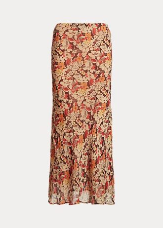 Faldas de georgette arrugadas con flores de Ralph Lauren para mujer Faldas de georgette arrugadas con flores de Ralph Lauren para mujer