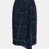 Faldas de georgette con hebillas y cuadros multicolores de Ralph Lauren para mujer Faldas de georgette con hebillas y cuadros multicolores de Ralph Lauren para mujer
