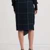 Faldas de georgette con hebillas y cuadros multicolores de Ralph Lauren para mujer Faldas de georgette con hebillas y cuadros multicolores de Ralph Lauren para mujer