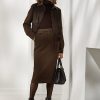 Faldas de lana con diseño de espiga Mychele de Ralph Lauren para mujer, color marrón Faldas de lana con diseño de espiga Mychele de Ralph Lauren para mujer, color marrón