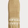 Faldas de macramé con flecos en punto pointelle de Ralph Lauren para mujer en beige Faldas de macramé con flecos en punto pointelle de Ralph Lauren para mujer en beige