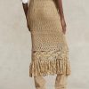 Faldas de macramé con flecos en punto pointelle de Ralph Lauren para mujer en beige Faldas de macramé con flecos en punto pointelle de Ralph Lauren para mujer en beige