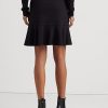 Faldas de punto con volantes de Ralph Lauren para mujer, color negro Faldas de punto con volantes de Ralph Lauren para mujer, color negro