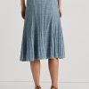 Faldas de punto de lino y algodón Ralph Lauren azules para mujer Faldas de punto de lino y algodón Ralph Lauren azules para mujer
