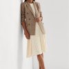 Faldas de punto de lino y algodón Ralph Lauren para mujer en color crema Faldas de punto de lino y algodón Ralph Lauren para mujer en color crema