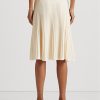 Faldas de punto de lino y algodón Ralph Lauren para mujer en color crema Faldas de punto de lino y algodón Ralph Lauren para mujer en color crema