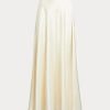 Faldas de satén Ralph Lauren en color crema para mujer Faldas de satén Ralph Lauren en color crema para mujer