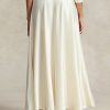 Faldas de satén Ralph Lauren en color crema para mujer Faldas de satén Ralph Lauren en color crema para mujer