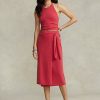 Faldas de suéter cruzadas de cachemira rojas de Ralph Lauren para mujer Faldas de suéter cruzadas de cachemira rojas de Ralph Lauren para mujer
