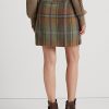 Faldas de tweed con flecos y cuadros multicolores de Ralph Lauren para mujer Faldas de tweed con flecos y cuadros multicolores de Ralph Lauren para mujer