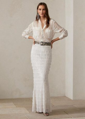 Faldas largas blancas con adornos Fontanna de Ralph Lauren para mujer
