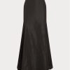 Faldas largas de sirena de tafetán Ralph Lauren negras para mujer Faldas largas de sirena de tafetán Ralph Lauren negras para mujer
