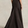 Faldas largas de sirena de tafetán Ralph Lauren negras para mujer Faldas largas de sirena de tafetán Ralph Lauren negras para mujer