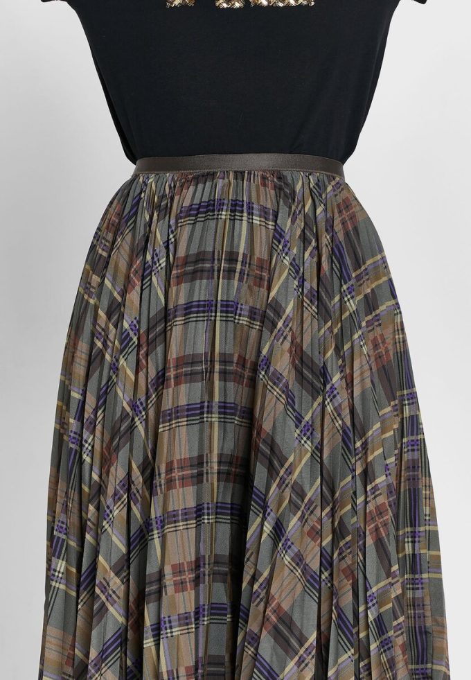 Faldas plisadas de cintura alta multicolores para mujer de Ralph Lauren Faldas plisadas de cintura alta multicolores para mujer de Ralph Lauren