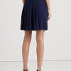 Faldas plisadas de georgette Ralph Lauren para mujer en azul marino Faldas plisadas de georgette Ralph Lauren para mujer en azul marino
