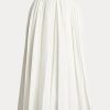 Faldas plisadas de lino Ralph Lauren Arnav para mujer, color blanco Faldas plisadas de lino Ralph Lauren Arnav para mujer, color blanco