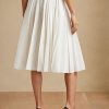 Faldas plisadas de lino Ralph Lauren Arnav para mujer, color blanco Faldas plisadas de lino Ralph Lauren Arnav para mujer, color blanco