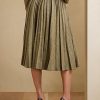 Faldas plisadas de sarga rota Ralph Lauren Arnav para mujer en color oliva Faldas plisadas de sarga rota Ralph Lauren Arnav para mujer en color oliva