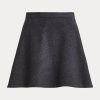 Faldas Ralph Lauren de lana y cachemir Melton en gris oscuro para mujer Faldas Ralph Lauren de lana y cachemir Melton en gris oscuro para mujer