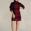 Faldas rojas de Ralph Lauren para mujer en mezcla de alpaca y cuadros Faldas rojas de Ralph Lauren para mujer en mezcla de alpaca y cuadros