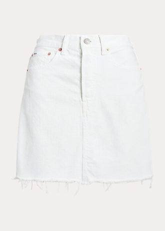 Faldas tubo de mezclilla Ralph Lauren blancas para mujer Faldas tubo de mezclilla Ralph Lauren blancas para mujer