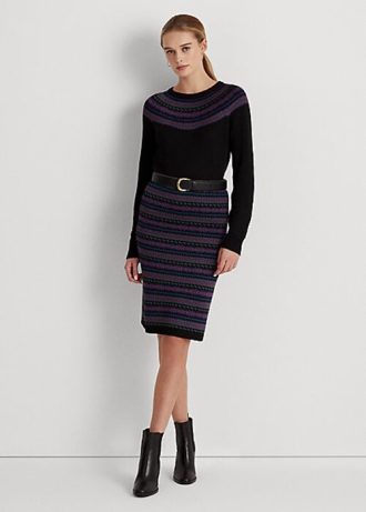 Faldas tubo multicolores Ralph Lauren Fair Isle de mezcla de algodón para mujer Faldas tubo multicolores Ralph Lauren Fair Isle de mezcla de algodón para mujer