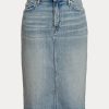 Faldas vaqueras Ralph Lauren azul claro para mujer Faldas vaqueras Ralph Lauren azul claro para mujer