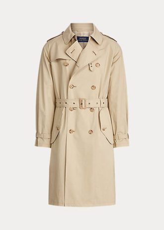 Gabardinas de algodón elástico Ralph Lauren beige para hombre