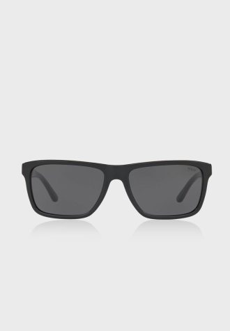 Gafas de sol cuadradas Ralph Lauren 0PH4153 para hombre, color negro