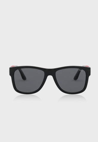 Gafas de sol cuadradas Ralph Lauren 0PH4162 para hombre, color negro