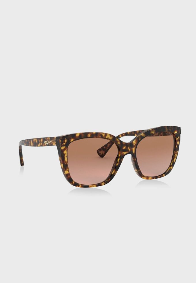 Gafas de sol cuadradas Ralph Lauren 0RA5265 para mujer, color marrón