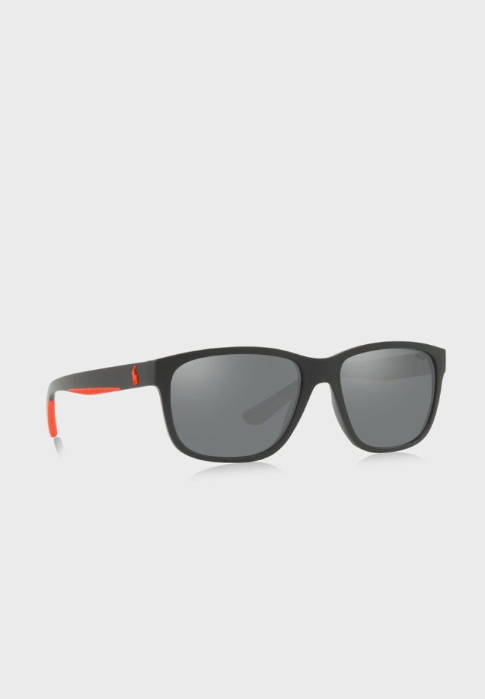 Gafas de sol cuadradas Ralph Lauren 57326G para hombre, color negro Gafas de sol cuadradas Ralph Lauren 57326G para hombre, color negro