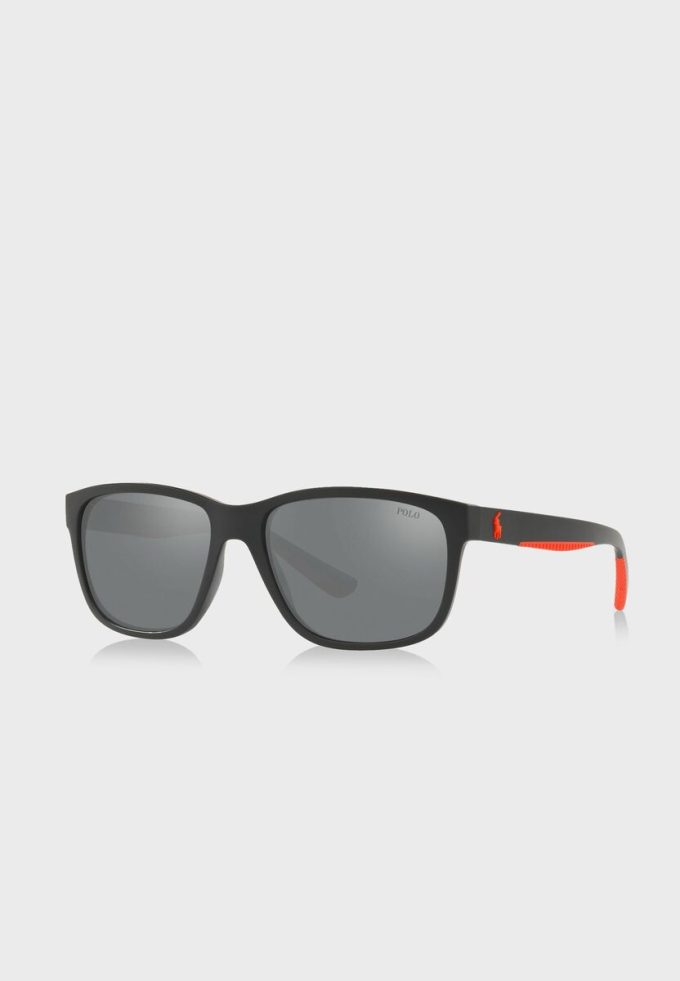 Gafas de sol cuadradas Ralph Lauren 57326G para hombre, color negro Gafas de sol cuadradas Ralph Lauren 57326G para hombre, color negro