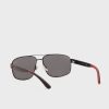 Gafas de sol de aviador Ralph Lauren 0Ph3112 para hombre, color negro Gafas de sol de aviador Ralph Lauren 0Ph3112 para hombre, color negro