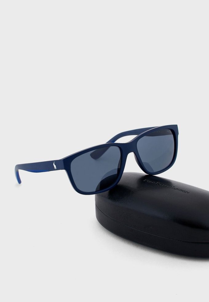 Gafas de sol de aviador Ralph Lauren 0Ph4142 para hombre en azul marino Gafas de sol de aviador Ralph Lauren 0Ph4142 para hombre en azul marino