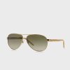 Gafas de sol de aviador Ralph Lauren 0RA4004 doradas para mujer