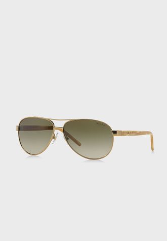 Gafas de sol de aviador Ralph Lauren 0RA4004 doradas para mujer