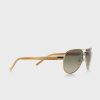 Gafas de sol de aviador Ralph Lauren 0RA4004 doradas para mujer