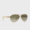 Gafas de sol de aviador Ralph Lauren 0RA4004 doradas para mujer