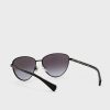 Gafas de sol de aviador Ralph Lauren 0Ra4134 para mujer, color negro