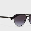 Gafas de sol de aviador Ralph Lauren 0Ra4134 para mujer, color negro