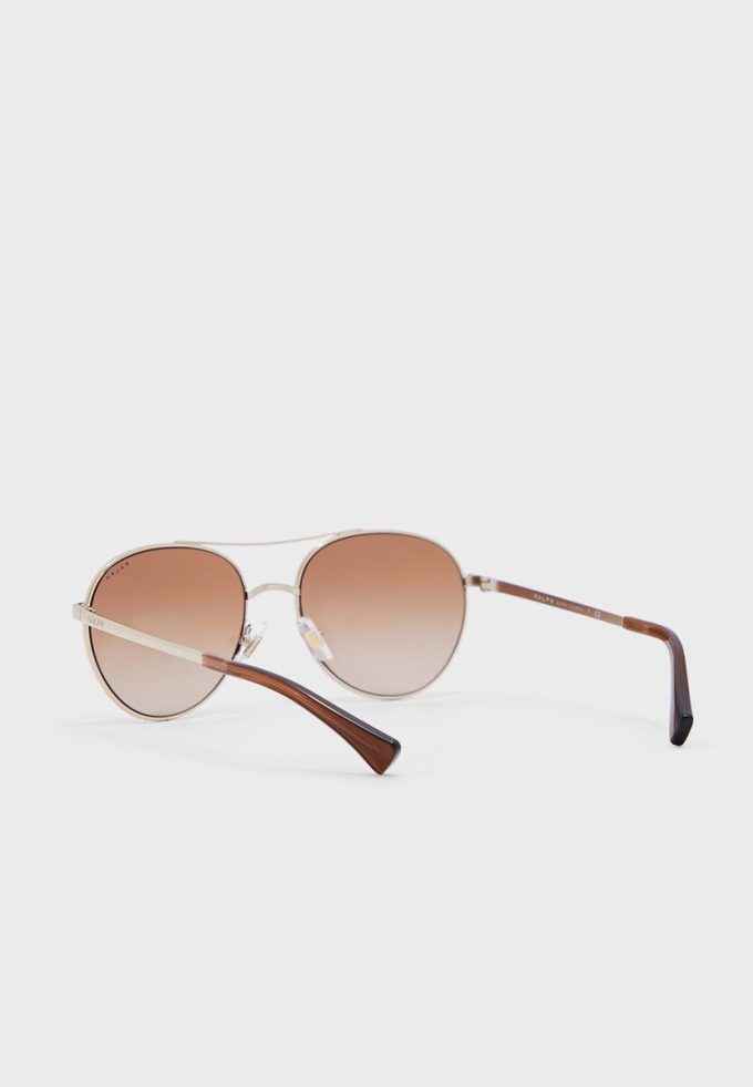 Gafas de sol de aviador Ralph Lauren 0Ra4135 plateadas para mujer