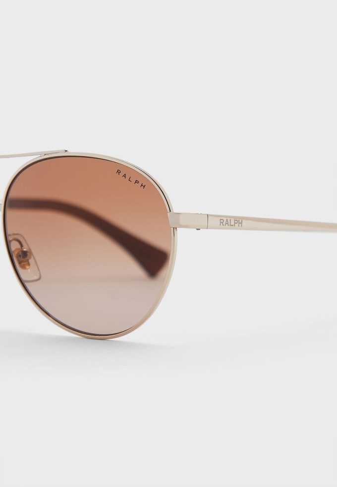 Gafas de sol de aviador Ralph Lauren 0Ra4135 plateadas para mujer