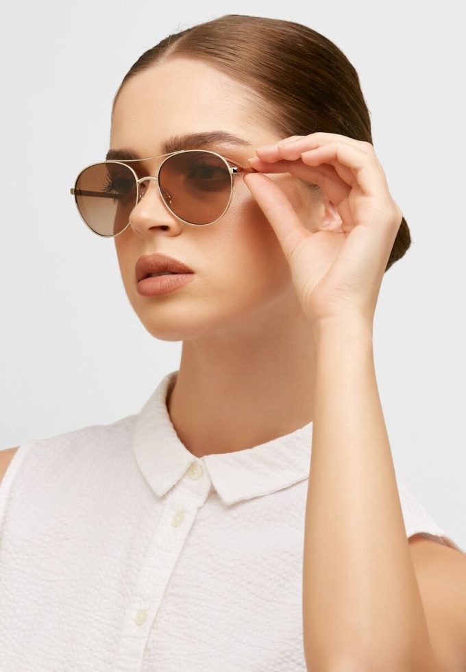 Gafas de sol de aviador Ralph Lauren 0Ra4135 plateadas para mujer