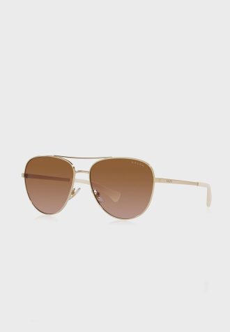 Gafas de sol de aviador Ralph Lauren 0Ra4139 doradas para mujer