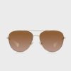 Gafas de sol de aviador Ralph Lauren 0Ra4139 doradas para mujer