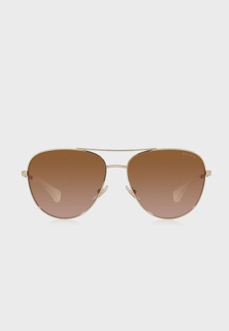 Gafas de sol de aviador Ralph Lauren 0Ra4139 doradas para mujer