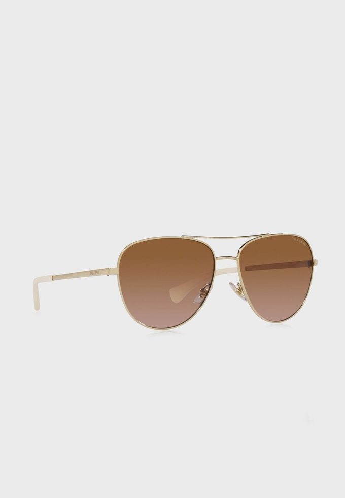 Gafas de sol de aviador Ralph Lauren 0Ra4139 doradas para mujer